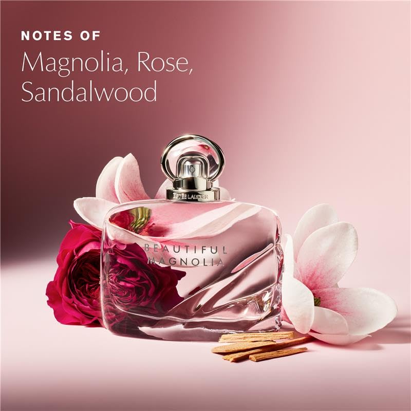 Estée Lauder Beautiful Magnolia Eau de Parfum Spray with Notes of Lush Magnolia, Solar Gardenia, Warm Woods & Luminous Musk | Perfumes for Women
