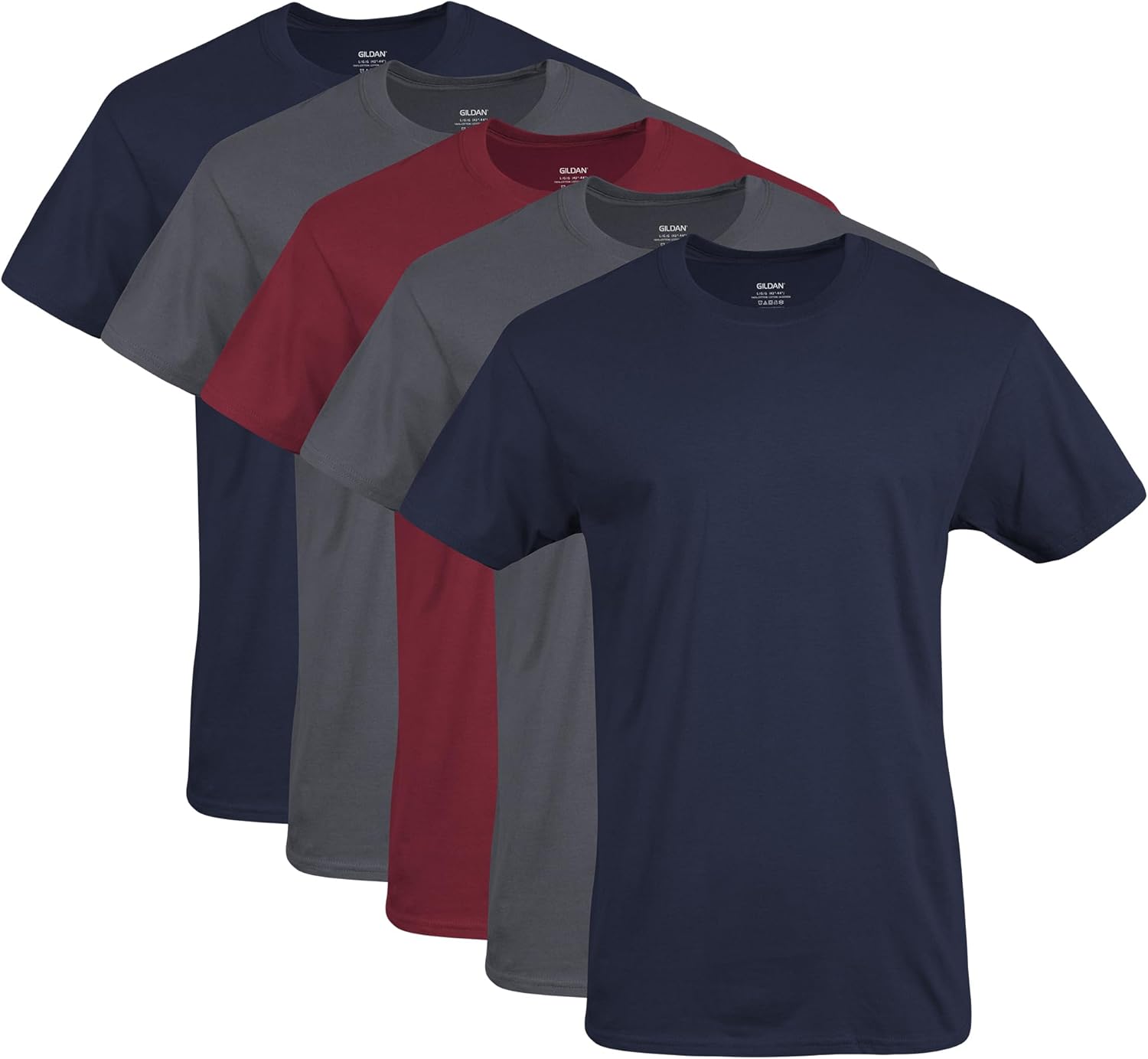 Gildan Mens Crew T-Shirts, Multipack, Style G1100