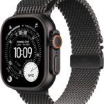 Apple Watch Ultra 3 [GPS + Cellular 49mm] Running & Multisport Smartwatch w/Rugged Titanium Case w/Black Titanium Milanese Loop - S. Satellite Communications, Advanced Health & Fitness Tracking