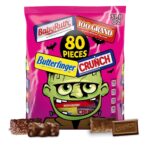 Butterfinger, CRUNCH, Baby Ruth, 100 Grand Mini and Fun Size Assorted Candy Bars, Bulk 80 Count Pack, 32.1 oz