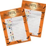 DISTINCTIVS Halloween Party Emoji Guessing Game - 25 Game Cards for Kids, Adults, Classrooms, and Fall Events