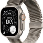 Apple Watch Ultra 3 [GPS + Cellular 49mm] Running & Multisport Smartwatch w/Rugged Titanium Case w/Natural Titanium Milanese Loop - S. Satellite Communications, Advanced Health & Fitness Tracking