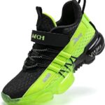 JMFCHI Boys Girls Kids' Sneakers Knitted Mesh Sports Shoes Breathable Lightweight Running Shoes for Kids Fashion Athletic Casual Shoes